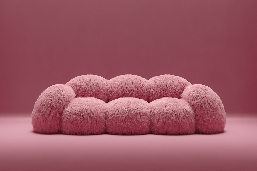oversized plush sofa